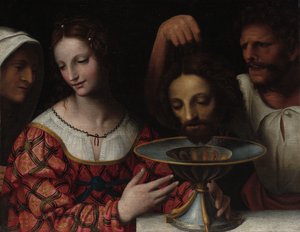 Salome with the Head of Saint John the Baptist by Follower of Bernardino Luini