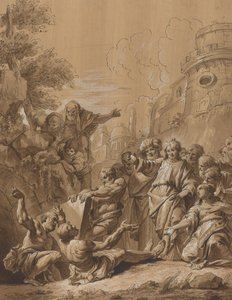 The Raising of Lazarus by Follower of Francesco Fontebasso