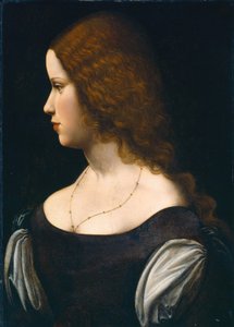 Portrait of a Young Lady by Follower of Leonardo da Vinci