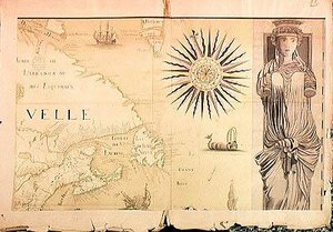 Map of Nouvelle-France (Canada) 1699
