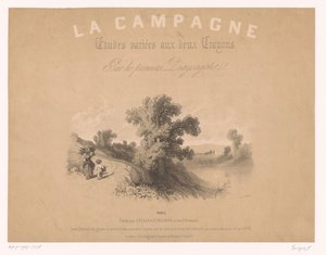 Title Page for: Studies of Rural Scenes with Two Types of Chalk (La Campagne series)