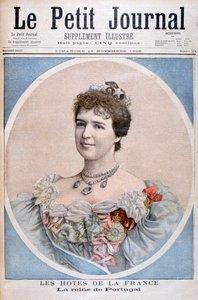 Portrait of Queen Amelia of Portugal, 1896 by Fortuné Méaulle