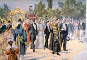 The Lord Mayor of London Visiting Bordeaux, France, 1895