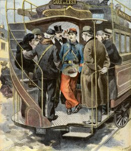 An Infantryman Returning from the Madagascar Expedition, Paris 1896 by Fortune Louis Meaulle