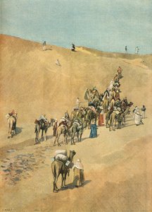 Caravan of the Marchand Mission in the Desert in 1898 by Fortune Louis Meaulle