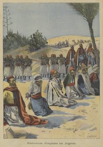 French Colonial Troops Executing Spies in Algeria by Fortune Louis Meaulle
