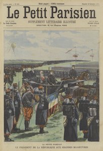 President Loubet of France Inspecting Troops at the French Army