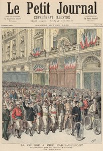 The Start of the Road Race from Paris to Belfort, from 