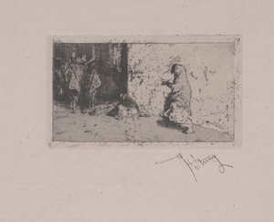 A Street in Seville by Fortuny y Carbó