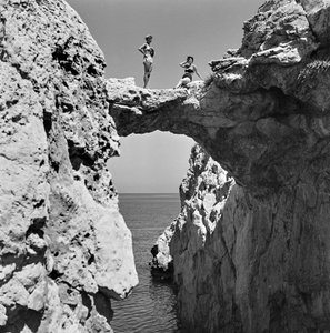 Natural Arch rocky Aspra by Fosco Maraini