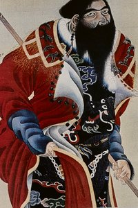 The great leaders of the eighteenth century Ainu: Itokoi and Shinichi from Akkeshi, Chosama from Uraashibetsu and Shonko from Noshappu, illustration