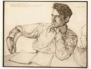 Photoreproduction of a Portrait of Henk Oldewelt by Han van der Kop by Foto atelier Bijl