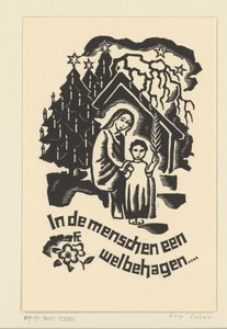 Christmas Card for 1933 by Bernard W.M. Ottevanger by Fré Cohen