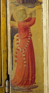 Angel Playing a Trumpet (detail) by Fra  Angelico