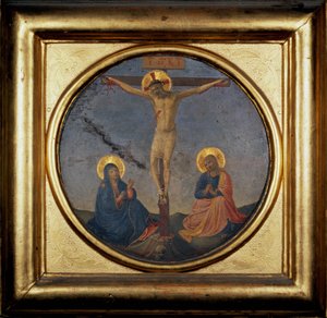 Crucifixion of Christ Between the Virgin and Mary Magdalene by Fra  Angelico