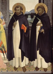 Detail of Saint Dominica and Saint Peter Martyr. Polyptych of St. Dominic. 1428-1430