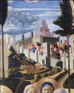 Landscape with a View of Jerusalem and the Temple of Solomon (detail)
