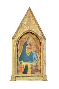 Madonna of the Humility, St. John the Baptist and Paul: Meeting of St. Dominic and Francis of Assisi by Fra (c.1387 1455) Angelico
