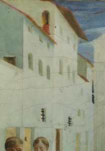 The Burial of Saints Cosmas and Damian, Predella Pictures Depicting the Story of Saint Cosmas and Saint Damian of San Marco Altarpiece, circa 1443, by Fra Angelico