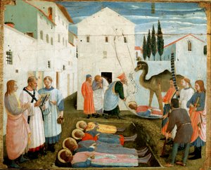 The Burial of Saints Cosmas and Damian by Fra  Angelico