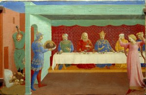 The decollation of Saint John the Baptist at the banquet of Herode Antipas