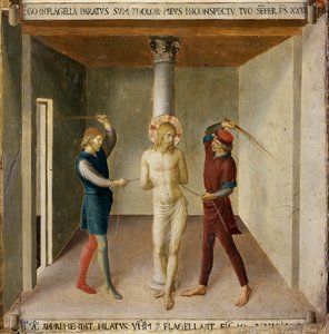 The Flogging (detail) by Fra  Angelico