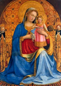 Madonna and Child with Saints Dominic and Peter Martyr by Fra  Angelico