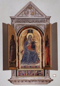 Virgin with Child. Open Tabernacle of the Linaioli by Fra  Angelico