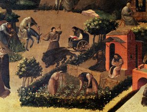 Monks at work (detail) by Fra (c.1400 55) Angelico