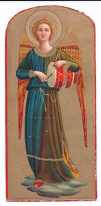 Angel Playing a Drum, c.1910