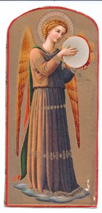 Angel Playing a Tambourine, c.1910