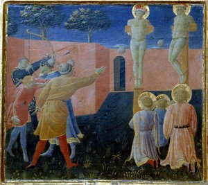 Crucifixion and Stoning of Saint Cosmas
