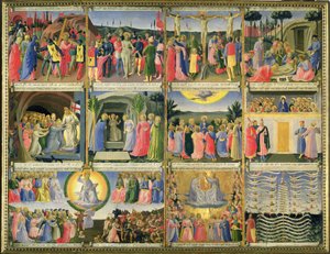 Scenes from the Passion of Christ and the Last Judgement, originally drawers from a cabinet storing silver, c.1450-53
