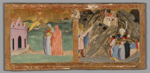 The Apparition of Saint Michael at Mont Saint-Michel and the Miracle of the Bull at Monte Gargano by Fra Angelico