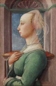 Profile Portrait of a Young Woman by Fra Filippo Lippi