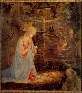 The Virgin, the Child Jesus, Saint John the Baptist Child and Saint Bernard of Clairvaux