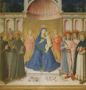 Sacra Conversazione Pala von Bosco ai Frati by Fra Giovanni Angelico da Fiesole