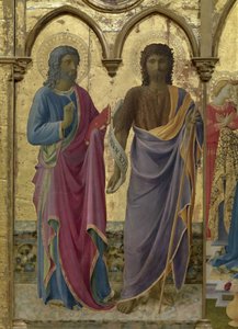Saints John the Baptist and John the Evangelist. Cortona Polyptych by Fra Giovanni Angelico da Fiesole