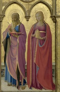 Saints Matthew and Mary Magdalen. Cortona Polyptych
