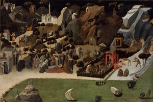 Scenes from the Lives of the Desert Fathers Thebaid by Fra Giovanni Angelico da Fiesole