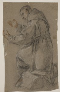 Kneeling Friar with Outstretched Hands