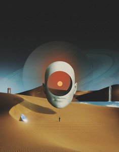Surreal Desert Head by Fran Rodríguez