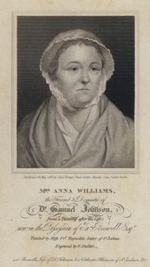 Anna Williams, Welsh poet and friend of English writer Samuel Johnson by Frances (after) Reynolds
