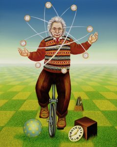 Einstein Juggling with Time, 2000