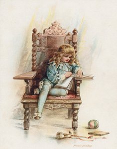 King Edward VI keeping his diary by Frances Brundage