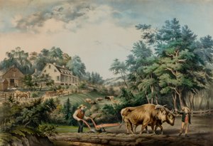 American Farm Scenes. no. 1. by Frances Flora Bond Palmer