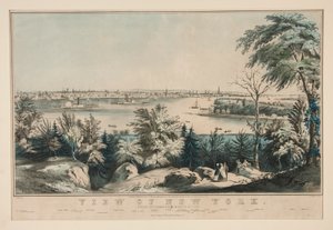 View of New York from Weehawken-North River