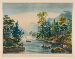 View on Lake George, NY by Frances Flora Bond Palmer