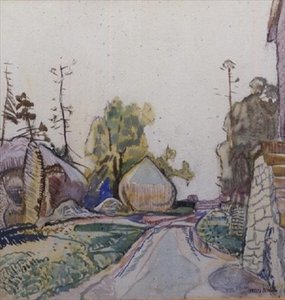 The Rickyard by Frances Hodgkins