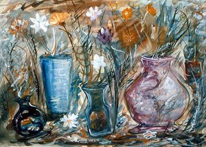 Vases of Flowers by Frances Hodgkins